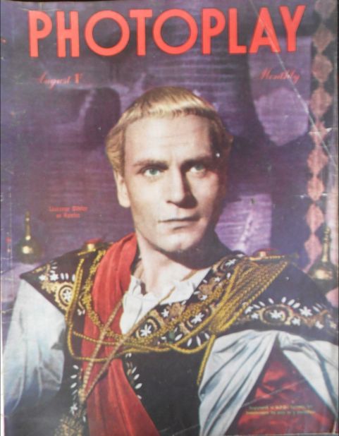 PHOTOPLAY (Au) magazine side cover  Vol 5 No  5  August 1948