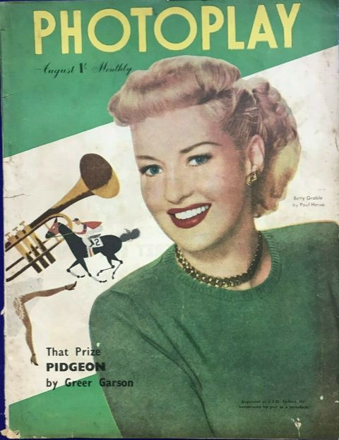 PHOTOPLAY (Au) magazine side cover  August 1949