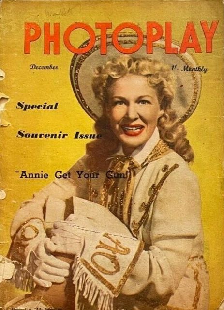 PHOTOPLAY (Au) magazine side cover  December 1950