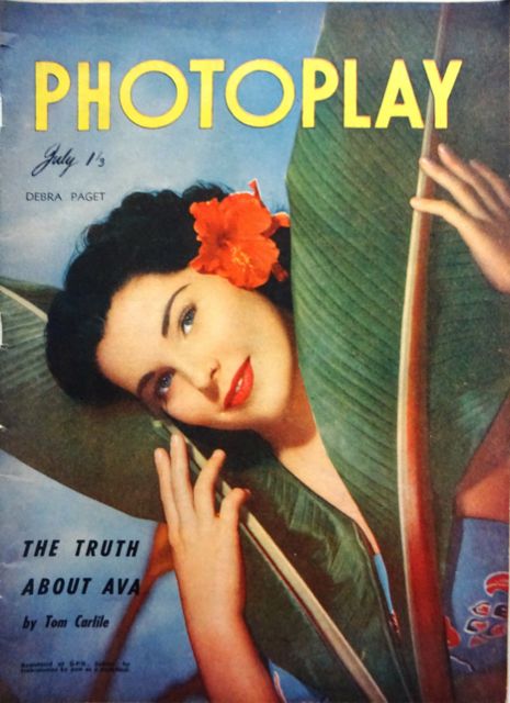 PHOTOPLAY (Au) magazine side cover  July 1951