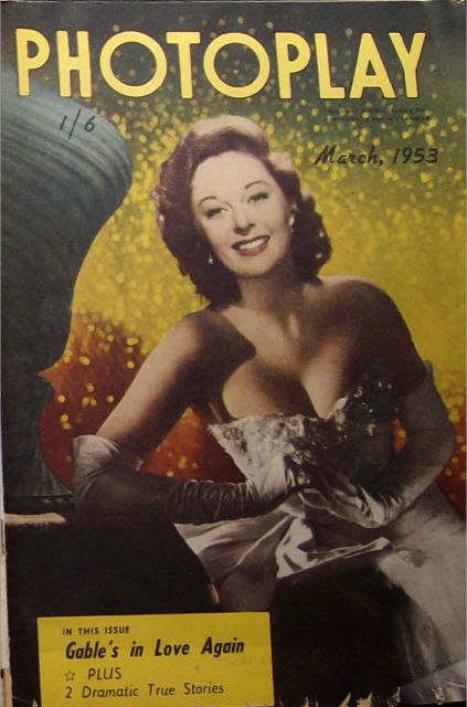PHOTOPLAY (Au) magazine side cover March 1953