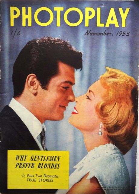 PHOTOPLAY (Au) magazine side cover  November 1953