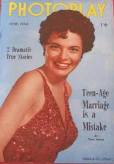 PHOTOPLAY (Au) magazine side cover  June 1954