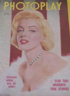 PHOTOPLAY (Au) magazine side cover  July 1954