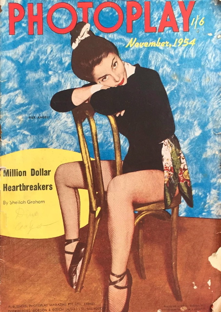 PHOTOPLAY (Au) magazine side cover November 1954
