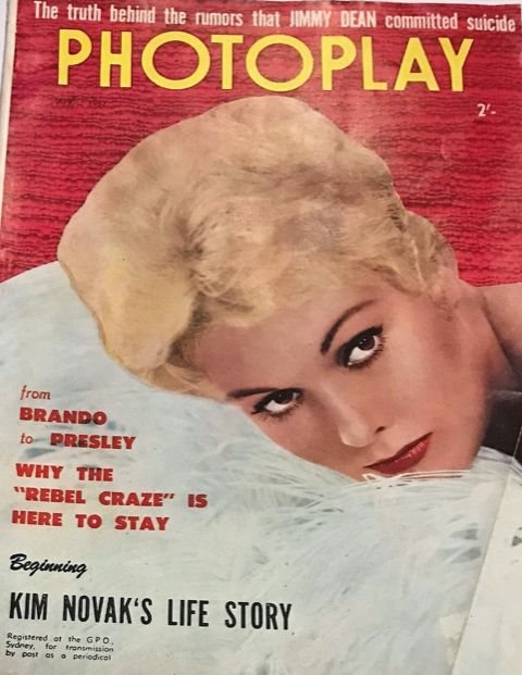 PHOTOPLAY (Au) magazine side cover  April 1957