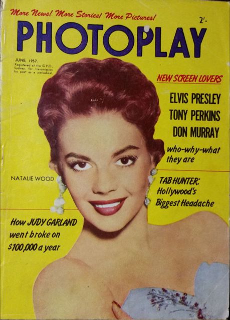 PHOTOPLAY (Au) magazine side cover June 1957