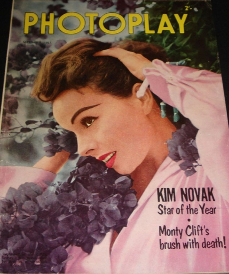 PHOTOPLAY (Au) magazine side cover  Vol 23 No  5  September 1957
