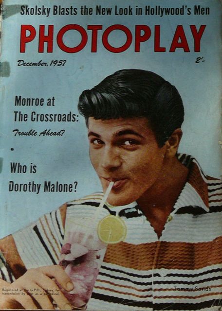 PHOTOPLAY (Au) magazine side cover  December 1957