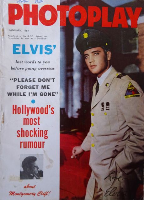 PHOTOPLAY (Au) magazine side cover  January 1959