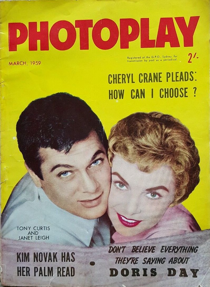 PHOTOPLAY (Au) magazine side cover March 1959