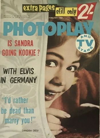 PHOTOPLAY (Au) magazine side cover  February 1960