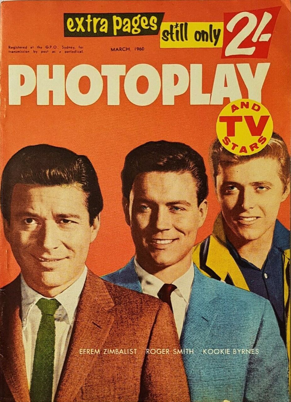 PHOTOPLAY (Au) magazine side cover  March 1960