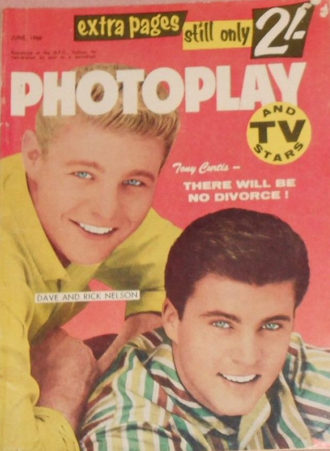 PHOTOPLAY (Au) magazine side cover June 1960