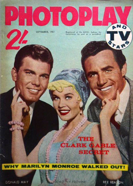 PHOTOPLAY (Au) magazine side cover  September 1961