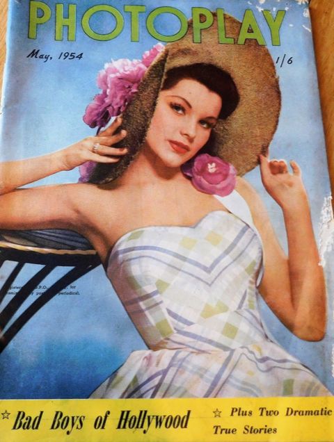 PHOTOPLAY (Au) magazine side cover  May 1954