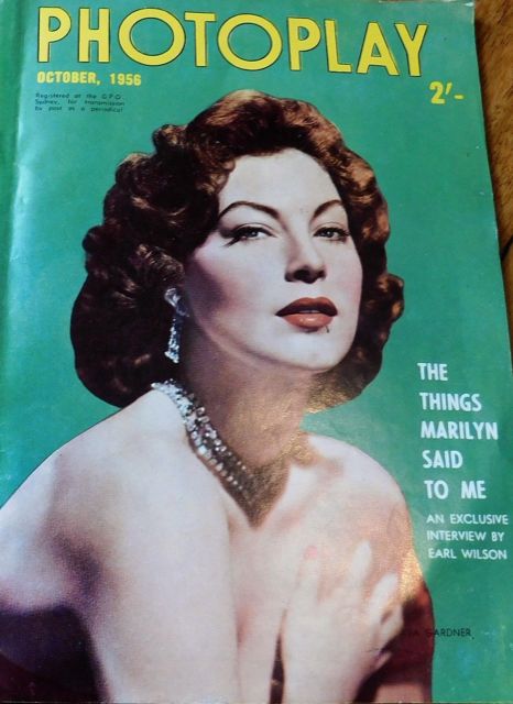 PHOTOPLAY (Au) magazine side cover  October 1956