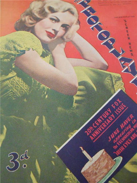 PHOTOPLAYER | THE magazine side cover  Vol 22 No 49 14 April 1945