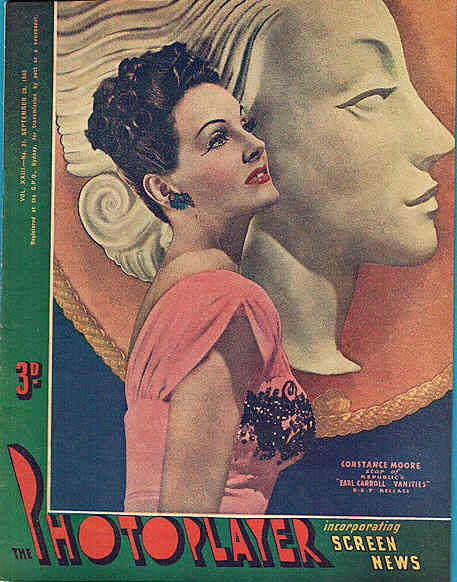 PHOTOPLAYER | THE magazine side cover  Vol 23 # 21 29 September 1945