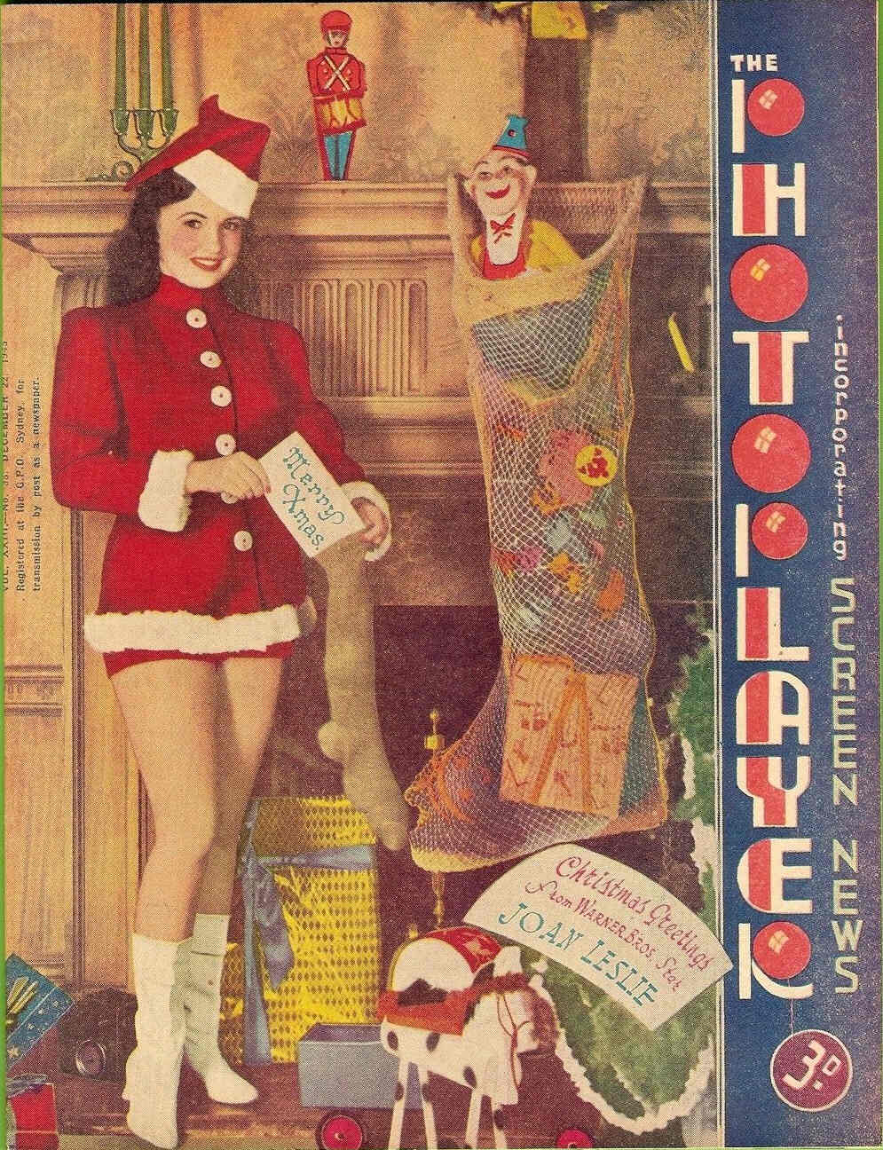 PHOTOPLAYER | THE magazine side cover  Vol 23 # 33 22 December 1945