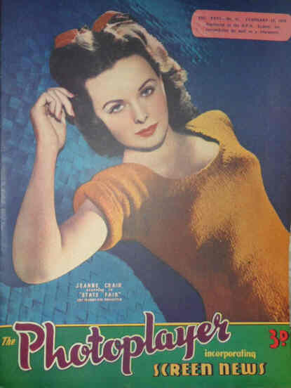 PHOTOPLAYER | THE magazine side cover  Vol 23 # 41 16 February 1946