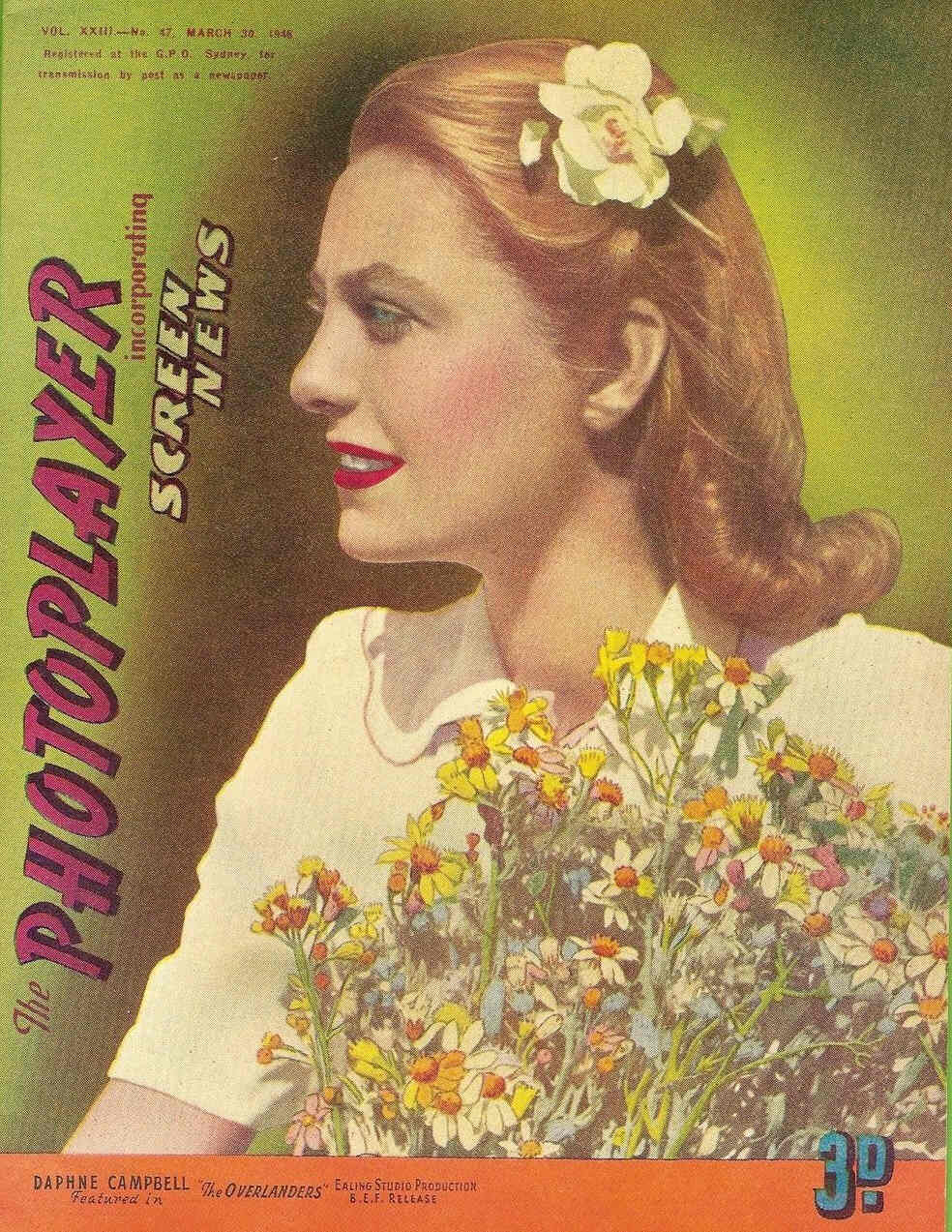 PHOTOPLAYER | THE magazine side cover  Vol 23 # 47 30 March 1946