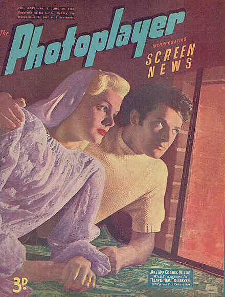 PHOTOPLAYER | THE magazine side cover  Vol 24 # 8 29 June 1946