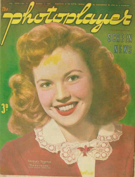 PHOTOPLAYER | THE magazine side cover  Vol 24 No 43 1 March 1947