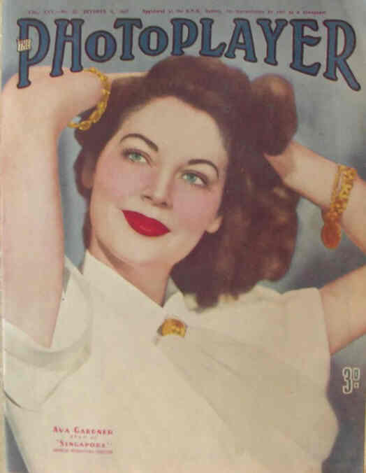 PHOTOPLAYER | THE magazine side cover  Vol 25 No 22 4 October 1947