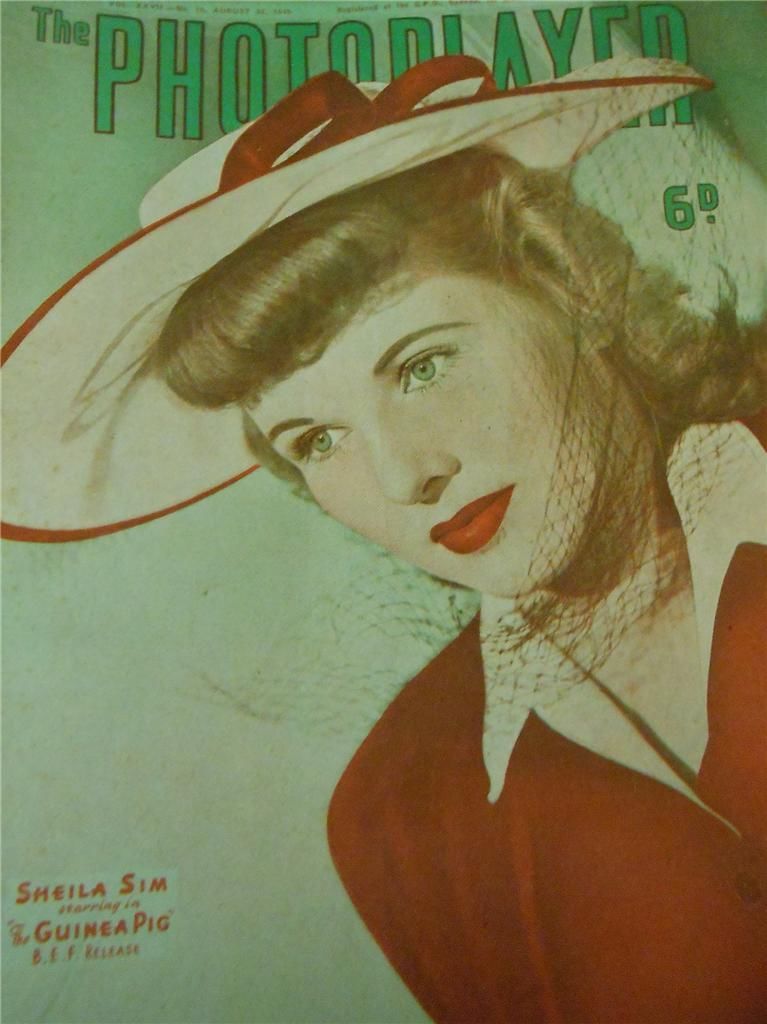 PHOTOPLAYER | THE magazine side cover  Vol 27 No  16 20 August 1949