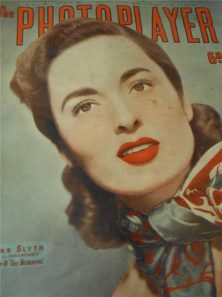 PHOTOPLAYER | THE magazine side cover  Vol 27 No  17 27 August 1949