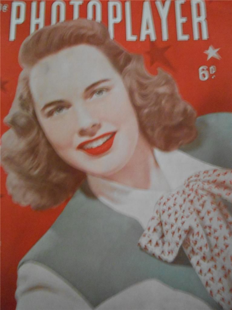 PHOTOPLAYER | THE magazine side cover  Vol 27 No  19 10 September 1949