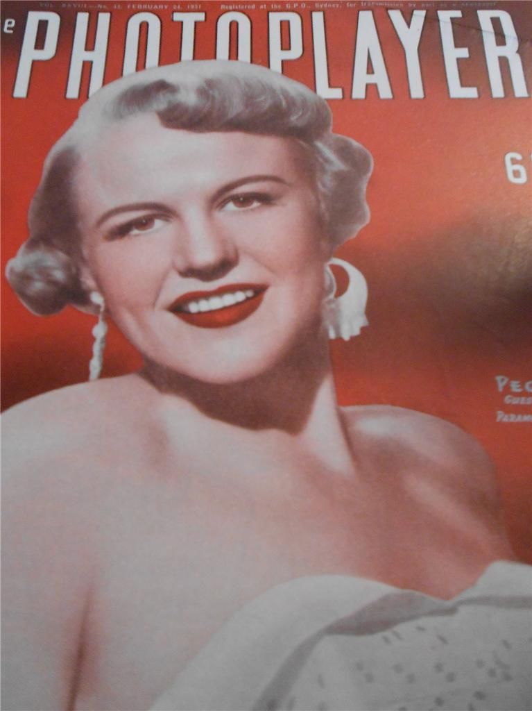 PHOTOPLAYER | THE magazine side cover  Vol 28 No 43 24 February 1951