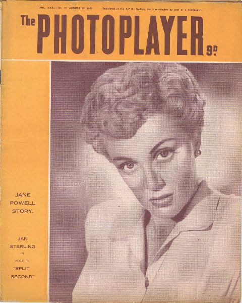 PHOTOPLAYER | THE magazine side cover  Vol 31 # 17 22 August 1953