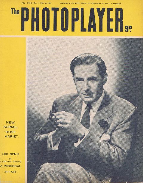 PHOTOPLAYER | THE magazine side cover  Vol 32 # 2 8 May 1954