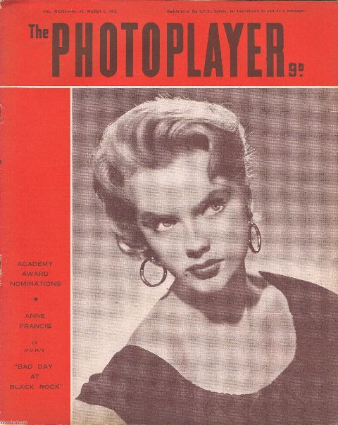 PHOTOPLAYER | THE magazine side cover  Vol 32 # 45 5 March 1955