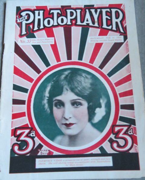 PHOTOPLAYER | THE magazine side cover  Vol 37 No  16 16 February 1924