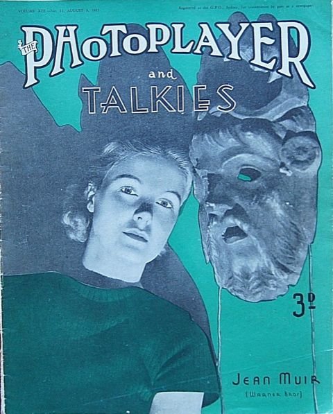 PHOTOPLAYER | THE magazine side cover  Vol 13 No  11 3 August 1935