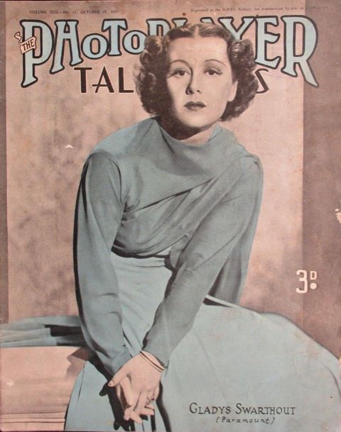 PHOTOPLAYER | THE magazine side cover  Vol 13 No  22 19 October 1935