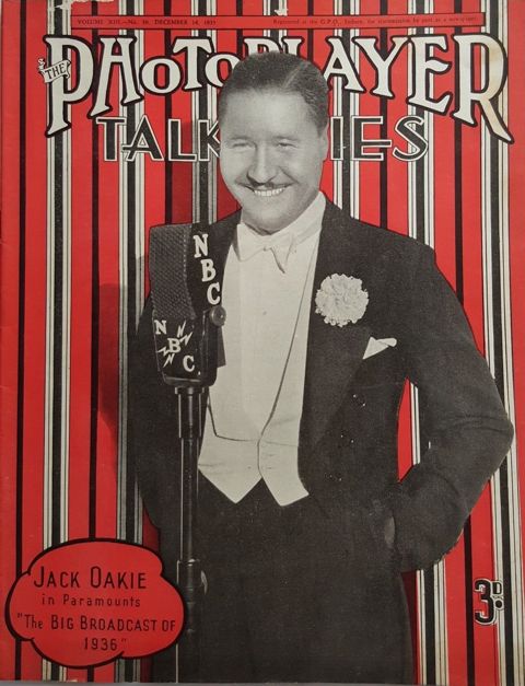 PHOTOPLAYER | THE magazine side cover  Vol 13 No  30 14 December 1935