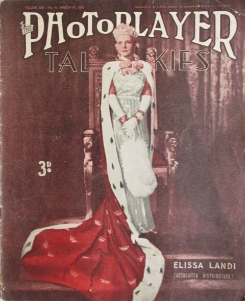 PHOTOPLAYER | THE magazine side cover  Vol 13 No  43 14 March 1936