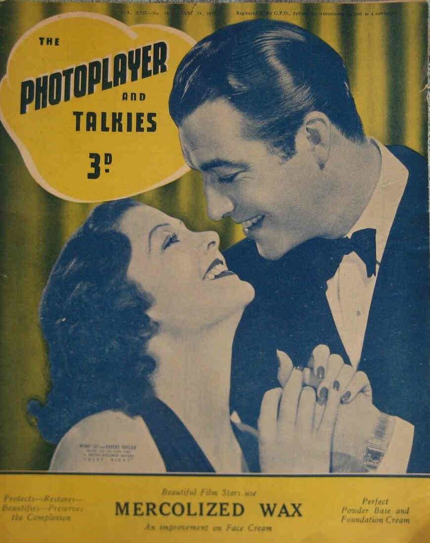 PHOTOPLAYER | THE magazine side cover  Vol 17 No 14 19 August 1939