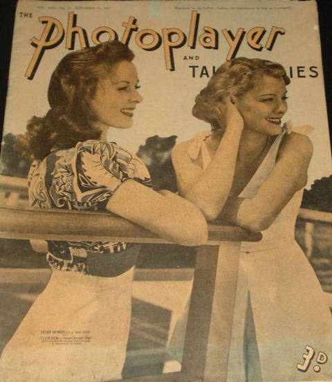 PHOTOPLAYER | THE magazine side cover  Vol 17 No  27 18 November 1939