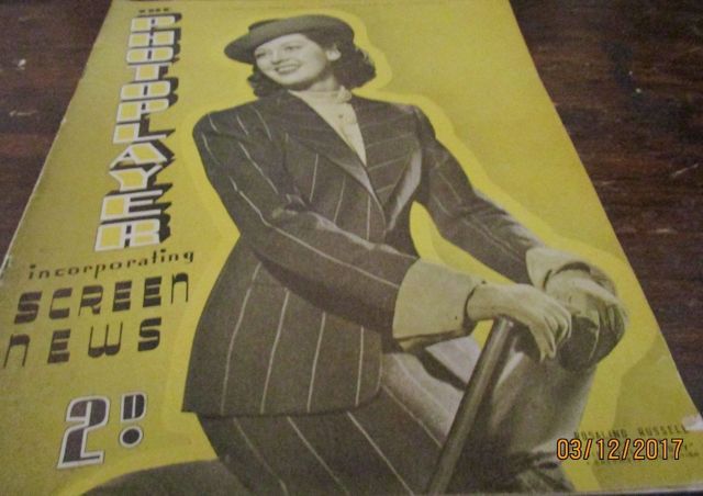 PHOTOPLAYER | THE magazine side cover  Vol 17 No 44 16 March 1940