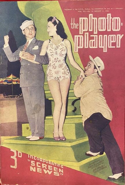 PHOTOPLAYER | THE magazine side cover  Vol 20 No 14 15 August 1942