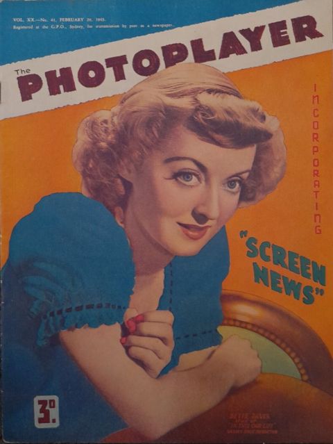 PHOTOPLAYER | THE magazine side cover  Vol 20 No  41 20 February 1943