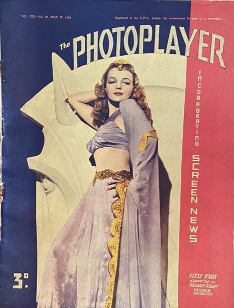 PHOTOPLAYER | THE magazine side cover  Vol 21 No 10 17 July 1943
