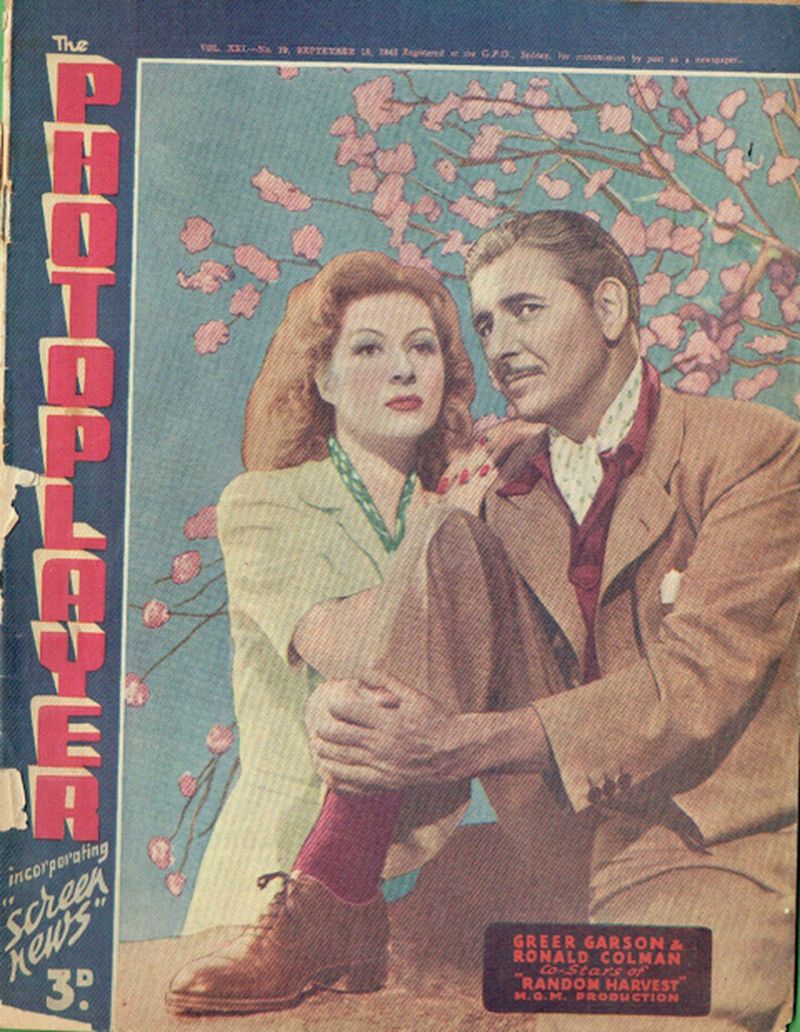 PHOTOPLAYER | THE magazine side cover  Vol 21 No  19 18 September 1943