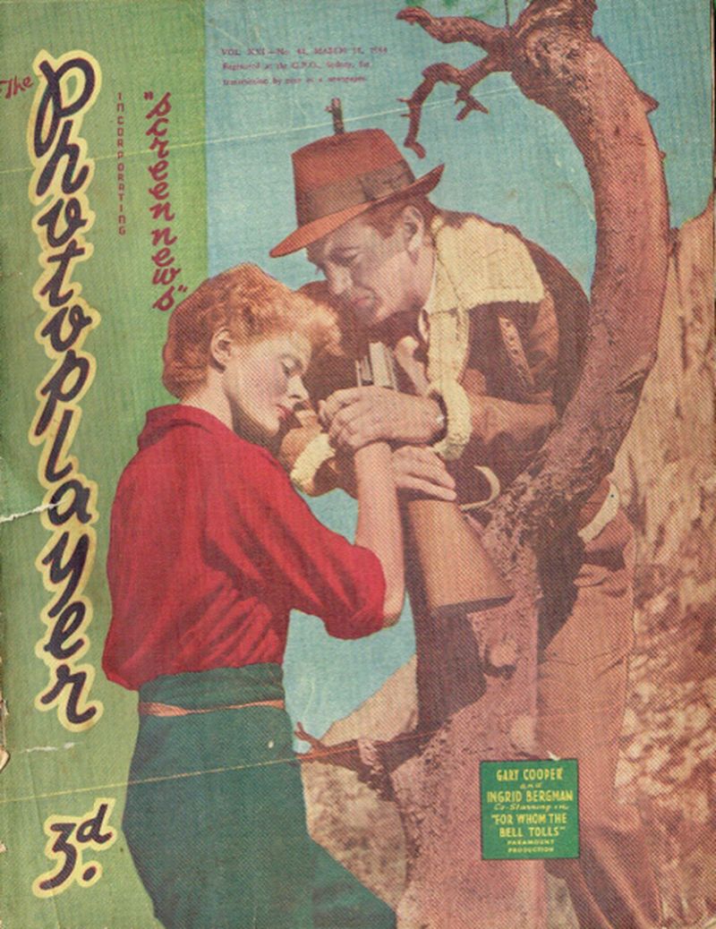 PHOTOPLAYER | THE magazine side cover  Vol 21 No  44 11 March 1944