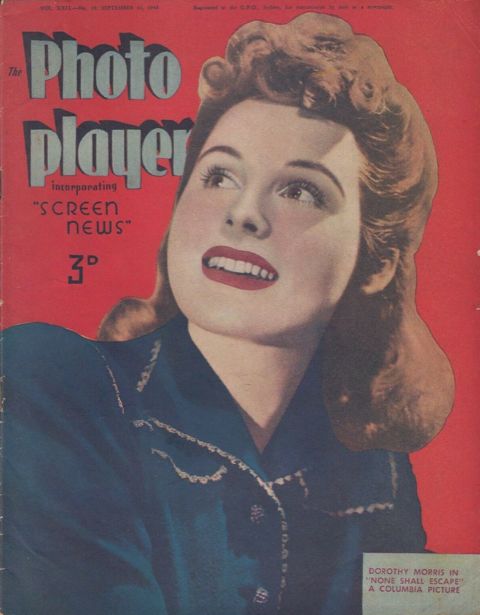 PHOTOPLAYER | THE magazine side cover  Vol 22 No  19 16 September 1944